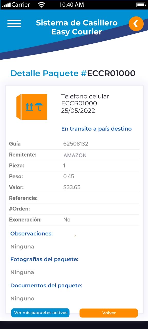 Sistema de Casillero